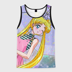 Майка-безрукавка мужская Sailor Moon, цвет: 3D-черный