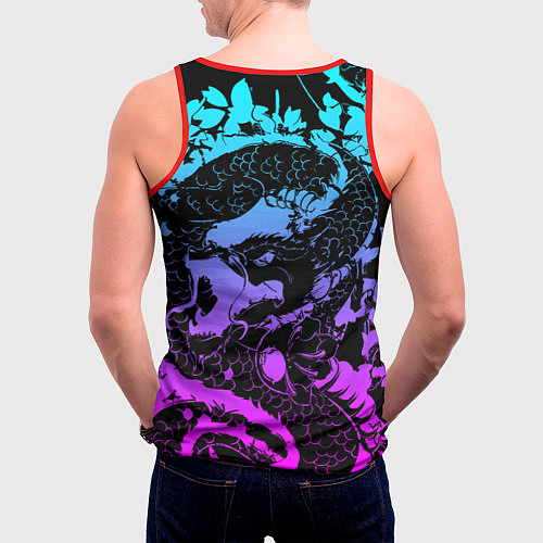 Мужская майка без рукавов Imagine Dragons / 3D-Красный – фото 4