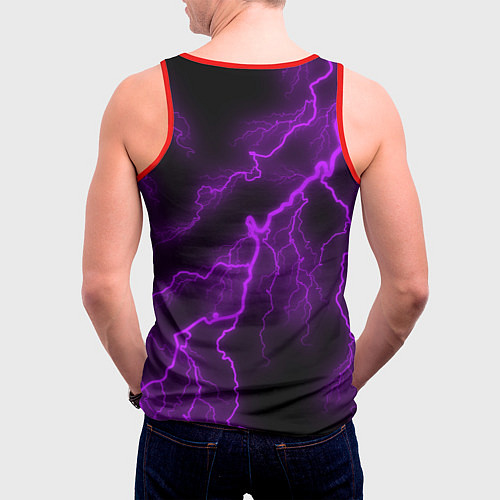 Мужская майка без рукавов SONIC / 3D-Красный – фото 4