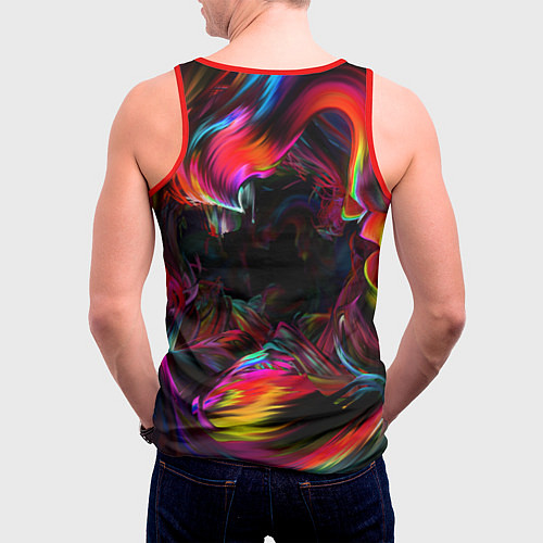 Мужская майка без рукавов Marshmello / 3D-Красный – фото 4