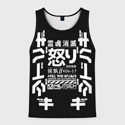 Майка-безрукавка мужская Cyperpunk 2077 Japan tech, цвет: 3D-черный