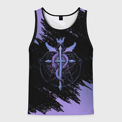 Майка-безрукавка мужская Стальной алхимик, цвет: 3D-черный