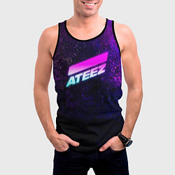 Майка-безрукавка мужская ATEEZ neon, цвет: 3D-черный — фото 2