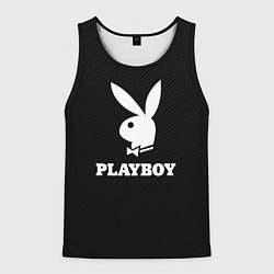 Майка-безрукавка мужская PLAYBOY, цвет: 3D-черный