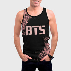Майка-безрукавка мужская BTS, цвет: 3D-черный — фото 2