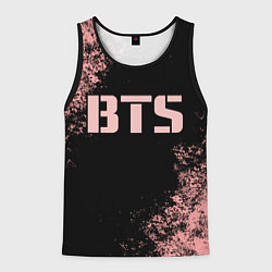 Майка-безрукавка мужская BTS, цвет: 3D-черный