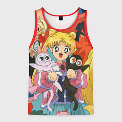 Майка-безрукавка мужская СЕЙЛОР МУН, цвет: 3D-красный