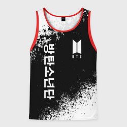 Майка-безрукавка мужская BTS, цвет: 3D-красный