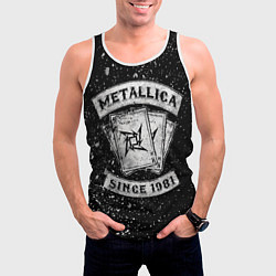 Майка-безрукавка мужская Metallica, цвет: 3D-белый — фото 2