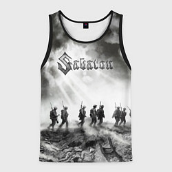 Майка-безрукавка мужская Sabaton, цвет: 3D-черный