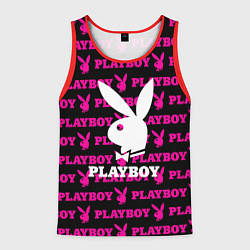 Майка-безрукавка мужская PLAYBOY, цвет: 3D-красный