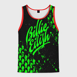 Майка-безрукавка мужская Billie Eilish 3, цвет: 3D-красный