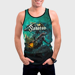 Майка-безрукавка мужская Sabaton, цвет: 3D-черный — фото 2