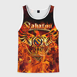 Майка-безрукавка мужская SABATON, цвет: 3D-белый