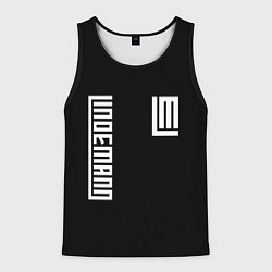 Майка-безрукавка мужская LINDEMANN, цвет: 3D-черный