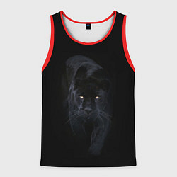 Майка-безрукавка мужская Пантера, цвет: 3D-красный