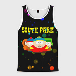 Майка-безрукавка мужская South Park, цвет: 3D-белый