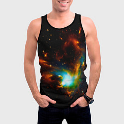 Майка-безрукавка мужская Галактика, цвет: 3D-черный — фото 2