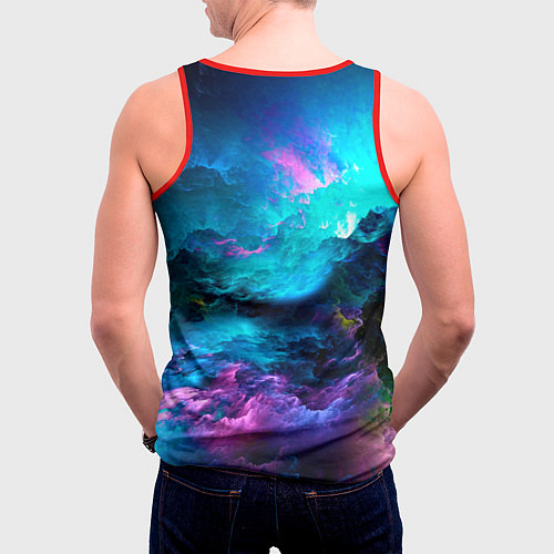 Мужская майка без рукавов Fantasy / 3D-Красный – фото 4