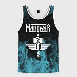 Майка-безрукавка мужская Manowar, цвет: 3D-белый