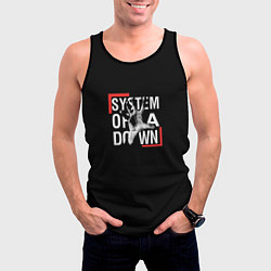 Майка-безрукавка мужская System of a Down, цвет: 3D-черный — фото 2