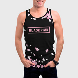 Майка-безрукавка мужская BLACKPINK, цвет: 3D-черный — фото 2