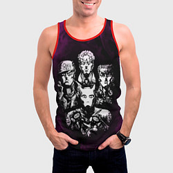 Майка-безрукавка мужская JOJOS BIZARRE ADVENTURE, цвет: 3D-красный — фото 2