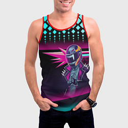 Майка-безрукавка мужская НЕОНОВЫЙ ГОНЩИК, цвет: 3D-красный — фото 2