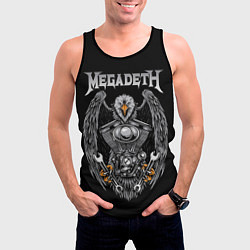 Майка-безрукавка мужская Megadeth, цвет: 3D-черный — фото 2