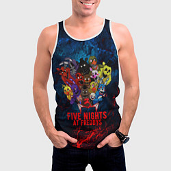 Майка-безрукавка мужская Five Nights At Freddys, цвет: 3D-белый — фото 2