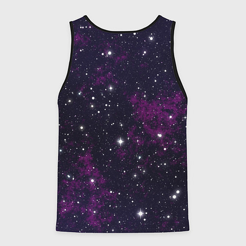 Мужская майка без рукавов Космос / 3D-Черный – фото 2