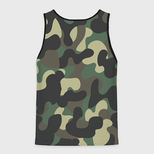 Мужская майка без рукавов КАМУФЛЯЖ / 3D-Черный – фото 2