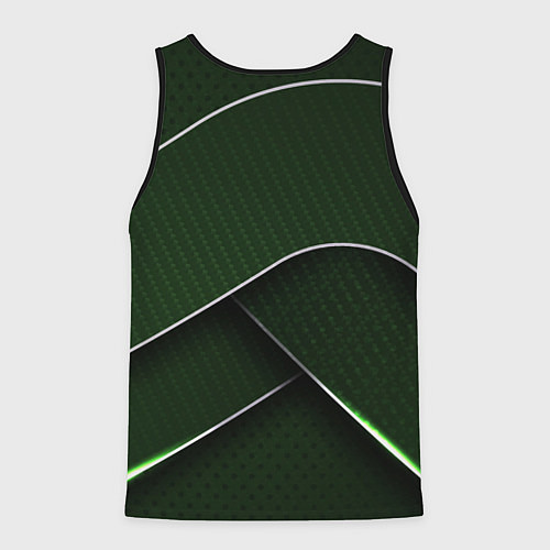 Мужская майка без рукавов Шкода мини логотип / 3D-Черный – фото 2