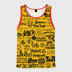 Мужская майка без рукавов ЛОГОТИПЫ РОК ГРУПП