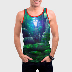 Майка-безрукавка мужская Дорога в храм, цвет: 3D-красный — фото 2