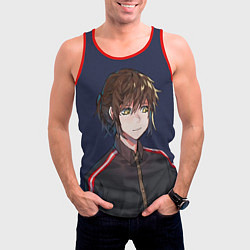 Майка-безрукавка мужская БАШНЯ БОГА, цвет: 3D-красный — фото 2