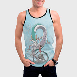 Майка-безрукавка мужская Унесённые призраками, цвет: 3D-черный — фото 2
