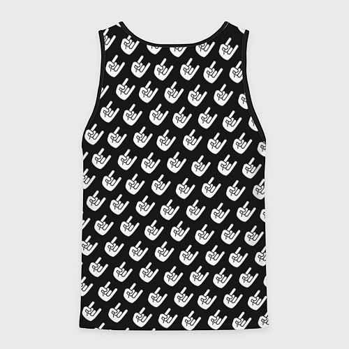 Мужская майка без рукавов Паттерн Рок коза / 3D-Черный – фото 2