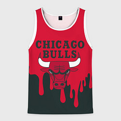 Майка-безрукавка мужская Chicago Bulls, цвет: 3D-белый