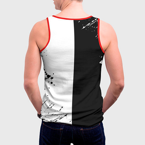 Мужская майка без рукавов Добро и зло, Payton Moormeier / 3D-Красный – фото 4