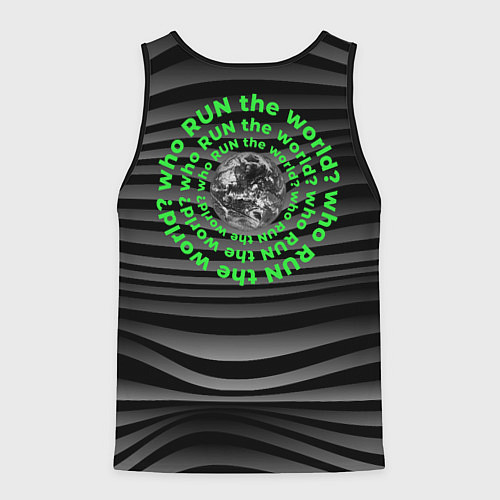 Мужская майка без рукавов Russia Running / 3D-Черный – фото 2