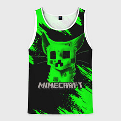 Мужская майка без рукавов MINECRAFT CREEPER CAT