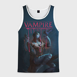 Майка-безрукавка мужская Vampire: The Masquerade, цвет: 3D-белый