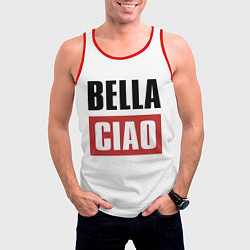 Майка-безрукавка мужская Bella Ciao, цвет: 3D-красный — фото 2