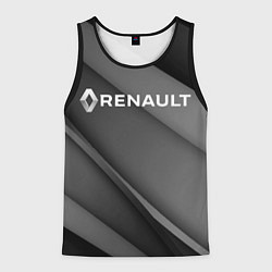 Майка-безрукавка мужская RENAULT, цвет: 3D-черный