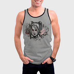 Майка-безрукавка мужская Harley Quinn, цвет: 3D-черный — фото 2