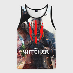 Майка-безрукавка мужская The Witcher, цвет: 3D-черный