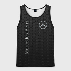 Майка-безрукавка мужская MERCEDES-BENZ, цвет: 3D-черный