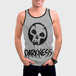 Майка-безрукавка мужская Emblems Darkness, цвет: 3D-черный — фото 2