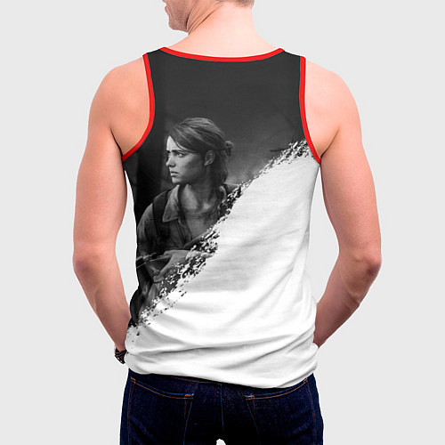 Мужская майка без рукавов THE LAST OF US 2 / 3D-Красный – фото 4